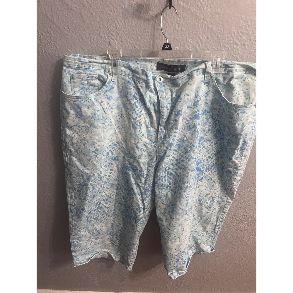 Gloria Vanderbilt Amanda Blue Capri Size 24W Women
